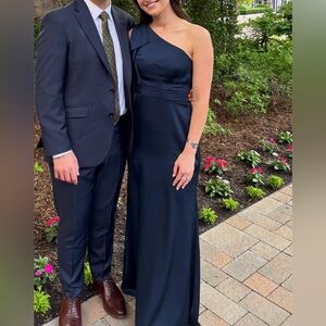 Azazie Rinna Navy Gown